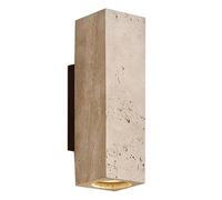 HEBXMF Aplique de pared de travertino amarillo de 9 pulgadas
