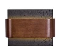 HEBXMF Aplique de pared de travertino negro natural, aplique de pared con fuente de luz LED cableada, lámpara de pared de madera de estilo industrial moderno, luminaria decorativa para pasillos de res