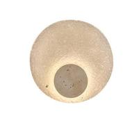 HEBXMF Aplique de pared LED amarillo con diseño de travertino, aplique de pared redondo de acrílico, lámpara de pared de estilo industrial moderno, luminaria decorativa para pasillos, salas de estar y