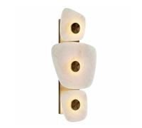 HEBXMF Aplique de pared LED de luz cálida, 48 cm, con instalación fija, para interiores.