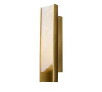 HEBXMF Aplique de pared LED de luz cálida con efecto mármol natural. | Lámpara de pared de estilo medieval, aplique de pared de alabastro con cableado fijo, luminaria decorativa para mesita de noc