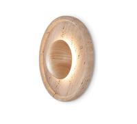 HEBXMF Aplique de pared redondo de travertino amarillo de 7,8 pulgadas