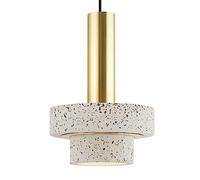 HEBXMF Pantalla de lámpara colgante de mármol con tornillo E14, lámpara de araña de estilo industrial nórdico, lámpara colgante de techo de montaje empotrado, accesorios de iluminación para decoración