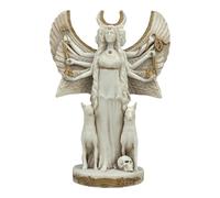 Hecate - Estatua de triple diosa de la magia nocturna y luna griega, pátina gris, 25 cm