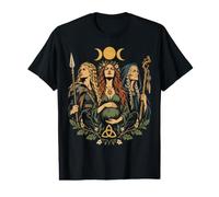 Hécate Triple Diosa Doncella Madre Crone Pagano Wiccan Camiseta gráfica económica