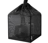 Hecaty Bolsa de barrera de bomba, bolsa de filtro de estanque, caja de filtro de cubo antiobstrucción, bolsa de malla negra para estanques de peces de agua al aire libre (5 pulgadas)