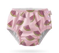 HECCEI Pañal de Nadar para Bebé, Reutilizable Bañador pañal Bebe, Respetuoso con La Piel, Cintura Ajustable Pañal de Natación para Niños y Niñas (Sandía, 0-6 Meses)