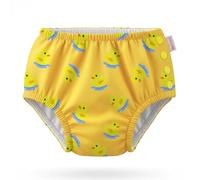 HECCEI Pañal de natación para bebé, reutilizable, respetuoso con la piel, cintura ajustable, pañal de natación para niños y niñas (pato, 6-12 meses)