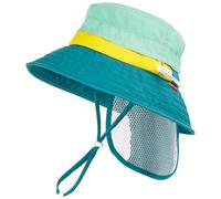 HECCEI Sombrero de sol para bebé, UPF 50+, gorra de protección solar ajustable y transpirable con solapa para el cuello, sombrero de legionario, esencial para el verano para la playa, piscina y al