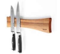 hecef Barra Magnética para Cuchillos 40,6 cm - Potente Iman Cuchillos de Cocina, Soporte Utensilios Cocina de Madera Estable, Alas de Mariposa Diseño, Ahorra Espacio