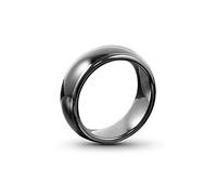HECERE T5577 o UID chip RFID cerámica negra Smart Finger rewrite Ring 125KHZ/13.56MHZ desgaste para hombres o mujeres (programado 125khz-18mm)