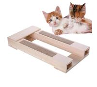 Heces de reproducción para Gatos con raspador - Banco de Acoplamiento felino, Muebles de Madera con área de rascado | Asedio cómodo para Gatos Masculinos y Femeninos, Accesorio antiestres para el
