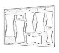 Hecfu Plantilla de enrutador 8 en 1 para carpintería, plantilla de enrutador, plantilla de pajarita para carpintería, kit de plantilla de enrutador de corbatín, plantilla decorativa con incrustaciones
