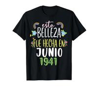 Hecha En Junio 1941 Mujer Regalo 81 años Cumpleaños Camiseta, Hombre, Negro, XL