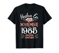 Hecha En Noviembre 1985 Mujer Regalo 40 Años Cumpleaños Camiseta