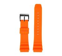 HECHENBAO Correa de silicona compatible con AI7001, AI7009, NJ0129, AW1598, pulsera deportiva de 22 mm, ideal for uso diario.(Orange-black)