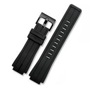 HECHENBAO Correa de silicona compatible con el modelo 5618 ECB-10HR-1APR, correa deportiva impermeable for uso diario.(Black black-black)