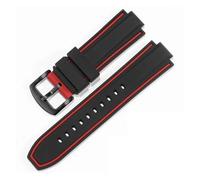 HECHENBAO Correa de silicona compatible con GST-B400 B200, accesorios de correa de silicona de goma, 14 y 16 mm.(Black red-Black-K2,14x24mm)