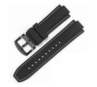 HECHENBAO Correa de silicona compatible con GST-B400 B200, accesorios de correa de silicona de goma, 14 y 16 mm.(Black gray-Black-K2,16x24mm)