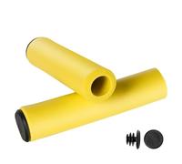 HECHENBAO Juego de Mangos Silicona for Bicicleta montaña, Esponja Suave(Yellow)