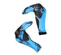 HECHENBAO Juego de Manillar Bicicleta con Bloqueo Goma y aleación Aluminio, Juego manillares bocina, Equipo conducción(Blue)