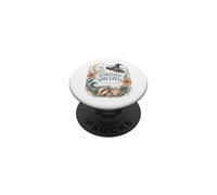 Hechicera Bohemia besada por el Sol hechizos de Agua Salada Bruja Costera PopSockets PopGrip Adhesivo