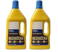 Hechicera Cera Efecto Barniz Multisuperficies para Todo Tipo de Suelos Duros de Terrazo - 750 ml (Paquete de 2)