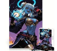 Hechicera de Piel Azul con orbe mágico Rompecabezas de 1000 Piezas para Adolescentes Desarrollo Cerebral Escapada Consciente Únete a una Sorpresa Festiva (38x52cm)