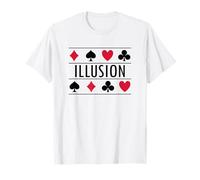 Hechicería ilusión con símbolos de juego de cartas Magia Poker Camiseta