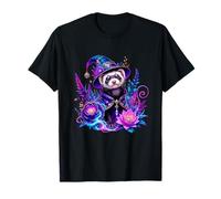 Hechicero hurón Encantado con Magia Floral Camiseta