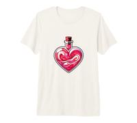 Hechizo De Amor San Valentín Rojo Rosa Poción Pareja Hechizo Camiseta Premium