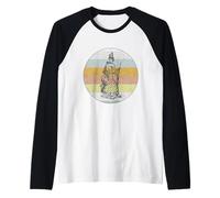 Hechizo de bruja victoriana retro vintage Camiseta Manga Raglan