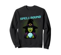 Hechizo Divertido Pixel Art Bruja Halloween Sudadera