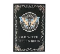 Hechizos Journal - Real Antiguo Libro De Hechizos Para Brujería | Decoración De Halloween | Suministros De Bruja | Vintage Grimoire Journal Folleto | Regalo Oculto Para Brujas | Libro De Magia De