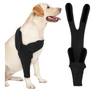 HECHKJ Manga de Recuperación para Perro - Codera Ajustable para Piernas Delanteras, Talla M, Protección Elástica, Transpirable, Ideal para Recuperación Postoperatoria y Prevención de Heridas