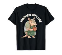 Hecho a Mano con Love Potter Armadillo Clay Pot Entusiasta Anim Camiseta
