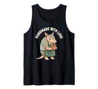Hecho a Mano con Love Potter Armadillo Clay Pot Entusiasta Anim Camiseta sin Mangas