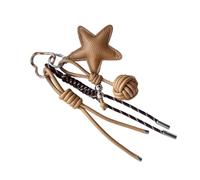 Hecho a mano de cuero caqui marrón estrella bolsa originación única decoración de billetera le da a la vida cotidiana un toque de Eleganzen