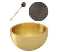 Hecho a mano meditación Sound Bowl, Singing Bowl, Healing Vibrations, tamaño aproximadamente 4 x 2,3 cm Deep Resonance Set, ideal para Yoga, Mindfulness and Stress Relief Material Copper