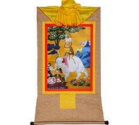 Hecho a mano TibetanHarmony Four Rui Budista Thangka Brocade for Zen Home Decor Meditation (Color : Blue, Size : S) (Color : Blu, Size : S) (Color : Bruin, Size : Small)