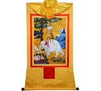 Hecho a mano TibetanHarmony Four Rui Budista Thangka Brocade for Zen Home Decor Meditation (Color : Blue, Size : S) (Color : Blu, Size : S) (Color : Onecolor, Size : Small)