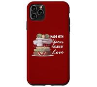 Hecho con hilo, amante del hilo, ganchillo, dama tejedora Carcasa para iPhone 11 Pro Max