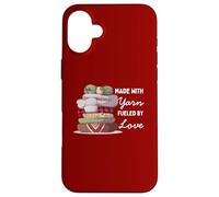 Hecho con hilo, amante del hilo, ganchillo, dama tejedora Carcasa para iPhone 16 Plus