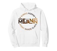 Hecho con melanina Black Girl Magic Afro Beauty Black Queen Sudadera con Capucha