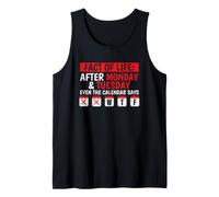 Hecho Curioso de la Vida después del Lunes y el Martes es WTF Camiseta sin Mangas