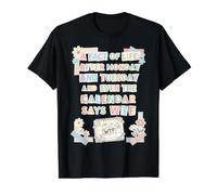 Hecho de la Vida después del Lunes El Calendario Dice Humor en el Lugar de Trabajo Camiseta gráfica económica