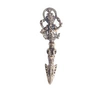 Hecho de latón puro, dios elefante usado, mano de matanza de demonios de diamante, colgante de llavero, colgante de transporte de artefacto religioso nepalí