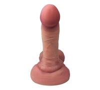Hecho de silicona líquida suave de, ventosa fuerte y tacto simulado, proporciona la mejor experiencia de placer para parejas y mujeres.