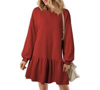 Hecho de tela de punto suave y elástica que se mueve con tu cuerpo, proporcionando comodidad durante todo el día, ya sea que estés entrenando, vestido deportivo de punto atlético, cuello redondo