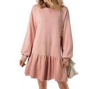 Hecho de tela de punto suave y elástica que se mueve con tu cuerpo, proporcionando comodidad durante todo el día, ya sea que estés entrenando, vestido deportivo de punto atlético, cuello redondo